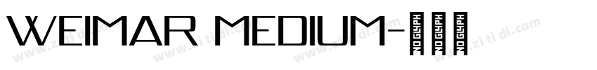 Weimar Medium字体转换